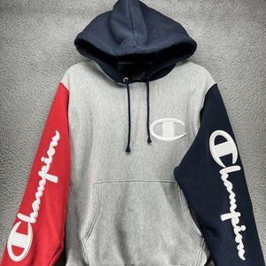 champion reverse weave hoodie gray